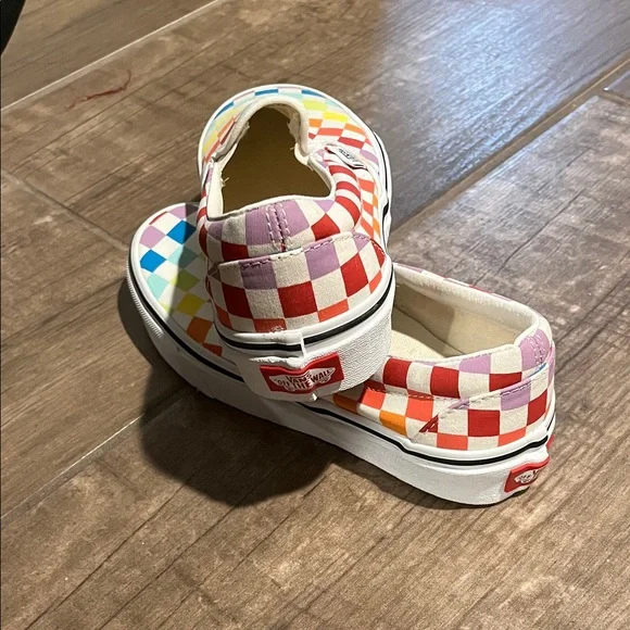 Vans Multicolor Checkerboard Slip-On Sneakers - Picture 4 of 5